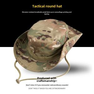 WZJP Mens Fishing Cap Summer Outdoor Hat round Edge Sun Protection Cap Camouflage Pattern Breathable Wear Resistant Lightweight
