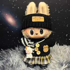 Labubu Macaron High Energy Self-Love Loyalty Love Cloth Doll Clothes Polyester Fiber 1:6 Scale 17cm Trendy Doll Clothes