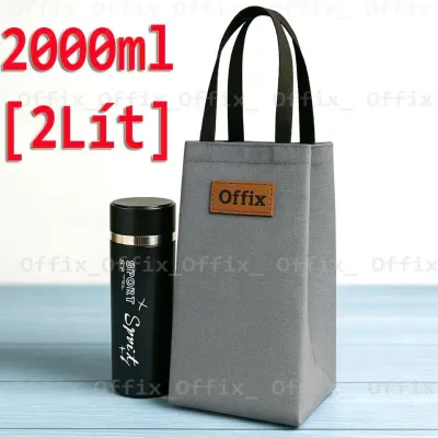 Túi đựng bình nước giữ nhiệt 2L(2000ml). Vải Dày cao cấp thiết kế hiện đại Offix