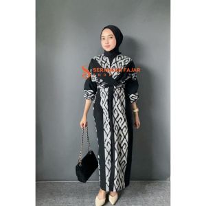 CLARA GAMIS TENUN LENGAN PANJANG / GAMIS TENUN LENGAN PANJANG / BAJU ADAT LENGAN PANJANG / BAJU BATIK LENGAN PANJANG