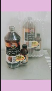 Expiry: Jan 2027100% pure Extra Virgin coconut oil Country Farm Organic Extra Virgin coconut oil 1L free 1x 100ml certified Halal and Organic Minyak Kelapa Minyak Dara cold pressed 有机椰子油 ADV 3