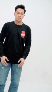 420Father Kaos Lengan Panjang Hate It Black X LP01 Cotton 24s