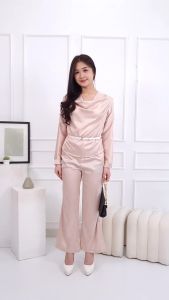 LONAIRE 8805 - Bianca Set Setelan Fashion Wanita Satin Premium