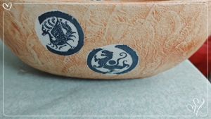 KOEN HANDMADE DESIGNER ART BASIN CERAMIC 440mm x 440mm x 140mm