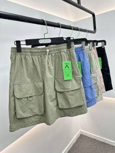 Outdoor Workwear Womens Mini Skirt Quick Dry Elastic Waist Skirt Large Pocket A-Line Skirt Summer Collection Nylon Fabric