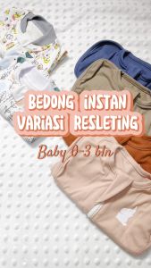 GEN 3 Bedong Bayi Instan KATUN BABY LEON BC-105 baju pakaian perlengkapan selimut bayi newborn baru lahir