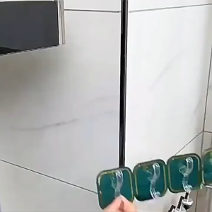 【✅SG stock】6 Hooks Hanger Wall-mounted Punch-Free Strong Self-adhesive Hook For Clothes Towel Storage Rack Kitchen Bathroom