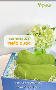 Túi Chườm Nóng Lạnh Thảo Dược Giảm Nhức Mỏi Mắt Dùng Lò Vi Sóng Hapaku Giảm Quầng Thâm Mắt