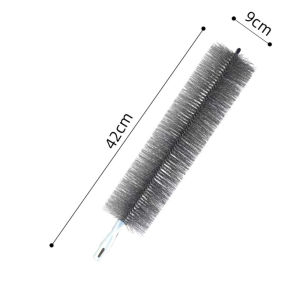 New Bendable Fan Brush Ultra-Fine Bristles Fan Inner Duster Remover Long Handle Air-conditioner Furniture Shutter Cleaning Tool