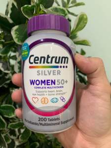 CENTRUM SILVER WOMEN 50+ ️VIÊN UỐNG TỔNG HỢP VITAMIN CHO NỮ TRÊN 50 tuổi 200 VIÊN CỦA MỸ - 🌸 Bổ sung các loại vitamin và khoáng chất tất yếu với công thức và thành phần chuyên biệt dành riêng cho phụ nữ cao tuổi