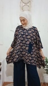 One Set Sayap Jumbo | Setelan Wanita Size Jumbo Busui Terbaru | Setelan Jumbo Busui Trendy Viral