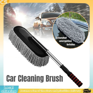 Car Duster Brush Wash Mop Mipe Wax Mop Brush Sweep Dust Removal Tool Car Cleaning Microfiber Brush