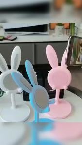 Cartoon Cute Little Bunny Desktop Phone Tablet Stand Adjustable Telescopic Student Lazy Stand Desktop Phone Stand