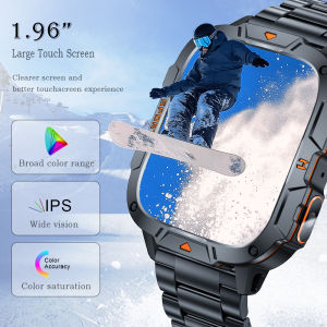 LIGE 2024 Smart Watch Men and Women 420Mah Battery Bluetooth Call and Flashlight Lamp Watch 100+ Sports Fitness Tracker jam tangan pintar lelaki
