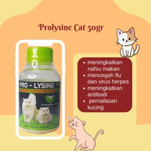 Pro Lysine 50 gr - Vitamin Kucing Untuk Imunitas Dan Nafsu Makan