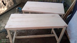 meja makan dari kayu tebal 2cm mulus REALPICK COD