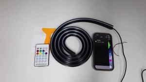 Car LED Ambient Light 140/150cm Front Windshield Silicone LED Strip Symphony With Scanning USB Atmosphere Kit App/Remote Control