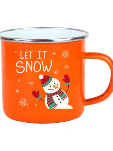 Christmas Enamelled Cup Gift Tea Container Large Capacity Drop-Proof Unique Internet Celebrity Water Cup Mug Gift Cup Customization
