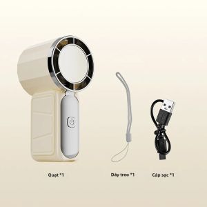 SEAMETAL | Quạt Làm Mát Cầm Tay SEAMETAL Quạt Làm Mát Cá Nhân Có Thể Sạc Lại Bằng USB 5 Tốc Độ Dành Cho Du Lịch Và Sử Dụng Ngoài Trời Kích Thước Nhỏ Gọn