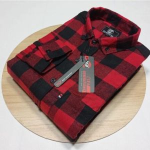 terlaris dan termurah kemeja flanel lengan panjang kotak catur kualitas premium pria dan wanita UK M L XL