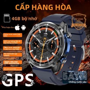 Đồng Hồ Thông Minh DTG1 Ultra GPS NFC 5ATM Chống Nước Hỗ Trợ Hai Băng Tần GNSS La Bàn Đồng Hồ Thể Thao Quân Sự Dành Cho Nam Bộ Nhớ 4GB Màn Hình AMOLED