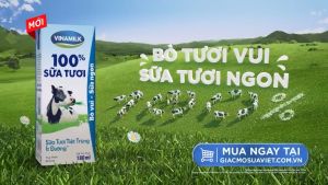 Lóc 4 Hộp Sữa Tươi Tiệt Trùng Vinamilk 100% Có Đường 110ml