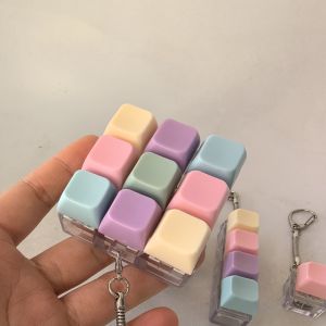 Light Colored Macaron Stress Relief Toy Keyboard Three Key Press Keyboard Toy Creative Prank Toy Keychain Hanging Decoration