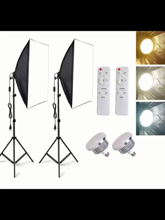 Softbox Photography Lighting Kit Professional Continuous Lighting