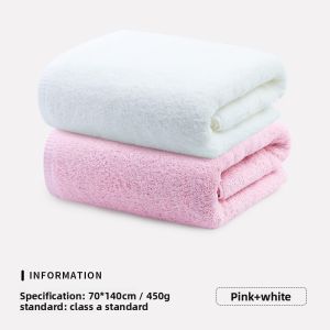 High Water Absorption Quick-Dry Pure Cotton (100% Xinjiang Long Staple Cotton) Bath Towel for Adults 2pcs
