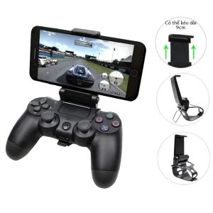 Giá Đỡ Điện Thoại Di Động Kẹp Tay Cầm Chơi Game PS4 Cho Samsung S9 S8 Tương Thích Với Tay Cầm PlayStation 4 PS4 Pro Slim