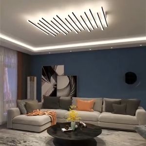 2023 new Nordic LED circle ceiling lamp light luxury living room lamp modern minimalist atmosphere
