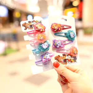 PAW Patrol Girls Hair Clips Barrettes Hair Clips Cartoon Design Hairpins for Kids Hair Ties Hair Rubber Bands for Toddler