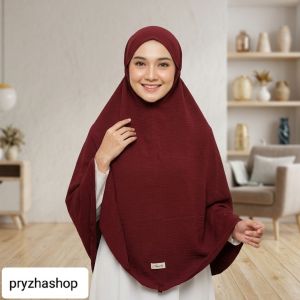 Jilbab bergo maryam Crinkle airflow XXL jumbo terbaru
