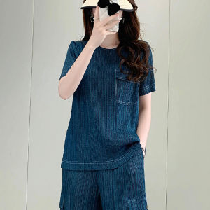 กางเกงยีนส์ทรงหลวมสไตล์ลำลองสำหรับผู้หญิงในช่วงฤดูร้อน ทรงหลวม สไตล์ใหม่ คุณภาพสูง กางเกงขายาวทรงหลวม ทรงหลวม