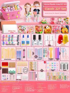 Safe Non-toxic Clay Set For Kids Diy Modeling