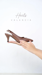 SEIS Valencia Mules Heels Wanita | Slingback Hak 7 cm