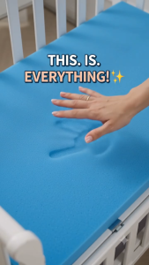 Baby Crib Mattress Set with Waterproof Cover 2-Inch Foam Baby Bed Mattress Breathable Anti Urine Foam Bed Cradle Mattress