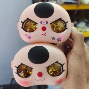 In Stock Suitable For 400% Baby Three High Quality Cute Angry Expression Handmade Baby Three Vinyl Faces Substitute Accessory