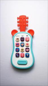 Đồ Chơi Điện Thoại Đàn Guitar Giáo Dục Sớm Cho Bé - Máy Kể Chuyện Âm Nhạc Đa Chức Năng Cho Trẻ Em Điện Thoại Tương Tự Có Âm Thanh Dành Cho Trẻ Em 3-6 Tuổi