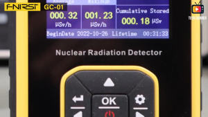 FNIRSI GC-01 Geiger Counter Detektor Radiasi Nuklir X-ray Beta Gamma Detektor Dosimeter Y-ray β-ray Penguji Radioaktif