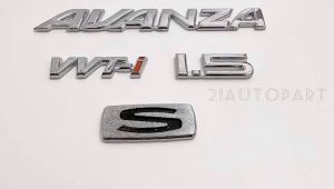 Emblem Avanza Type \"S\" Full Chrome Harga Sudah 4PCS