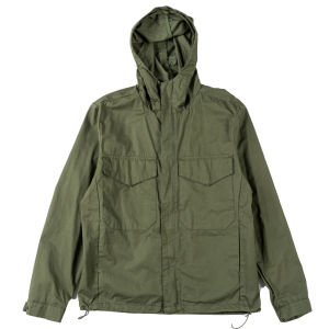 LUPAN | Cotton Workwear Hooded Jacket M65 Green
