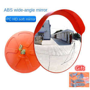 60/80/100CM Outdoor Indoor Traffic Wide-Angle Mirror Road Wide-Angle Mirror Convex Spherical Mirror Corner Curved Mirror Concave-Convex High-Speed Wide-Angle Mirror Blind Spot Mirrors