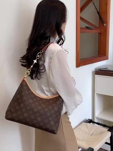 Vintage Pattern Hobo Bag for Women Large Capacity Underarm Shoulder Handbag Lightweight Crossbody Purse for Shopping Travel