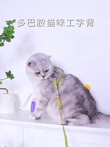 HamshMoc Kitten Harness Leash Set H Design Escape Proof Adjustable Vest Soft Padding Dual D Ring Control