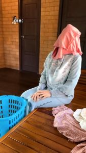 yeleedon baju raya perempuan Baju Kurung Sulam with Embroidery Premium overlap Embroidery Baju Kurung Modern Lace Plain Ironless Kebaya Elegant lilac Muslimah Wear Fesyen Terkini 2025