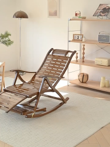 EHA เก้าอี้โยก เก้าอี้โยกนอน เก้าอี้พับ เก้าอี้โยกไม้ เก้าอี้อาร๋มแชร์ เก้าอี้นอน ไม้ไผ่จากธรรมชาติ เก้าอี้โยกพับได้ เก้าอี้ระนาดนอนไม้สัก เก้าอี้ปรับนอน เก้าอี้ปรับเฟอร์นิเจอร์ เฟอร์นิเจอร์ไม้สั อัพเกรดแผ่นกระดานไม้ไผ่กว้างขึ้น พนักพิงรูปตัว