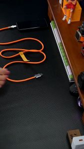 6A 120W 180cm ชาร์จ สำหรับโทรศัพท์ Android ซึ่งความเร็วสูงสุดหมุนได้ ° มิเตอร์ สายชาร์จ และ สายต่อ USB ที่มีข้อกำหนดการผ่าตัด หรือใช้งานง่าย FAST CHARGING