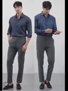 Premium Cottom Mens Long Sleeve Dress Shirt-Classic Solid Colors Fast Shipping Office Attire