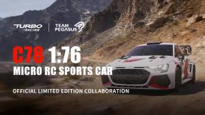 Turbo Racing C78 1:76 Rc Car Mini Pegasus 3 Official Joint Limited Edition RC Drift Car Racing Car Collection Tabletop Toy Gifts